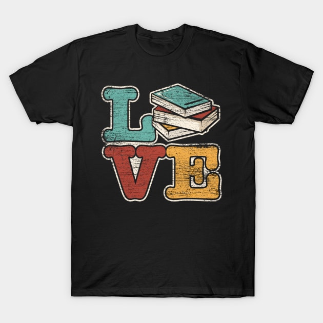 love vintage books T-Shirt by ShirtsShirtsndmoreShirts